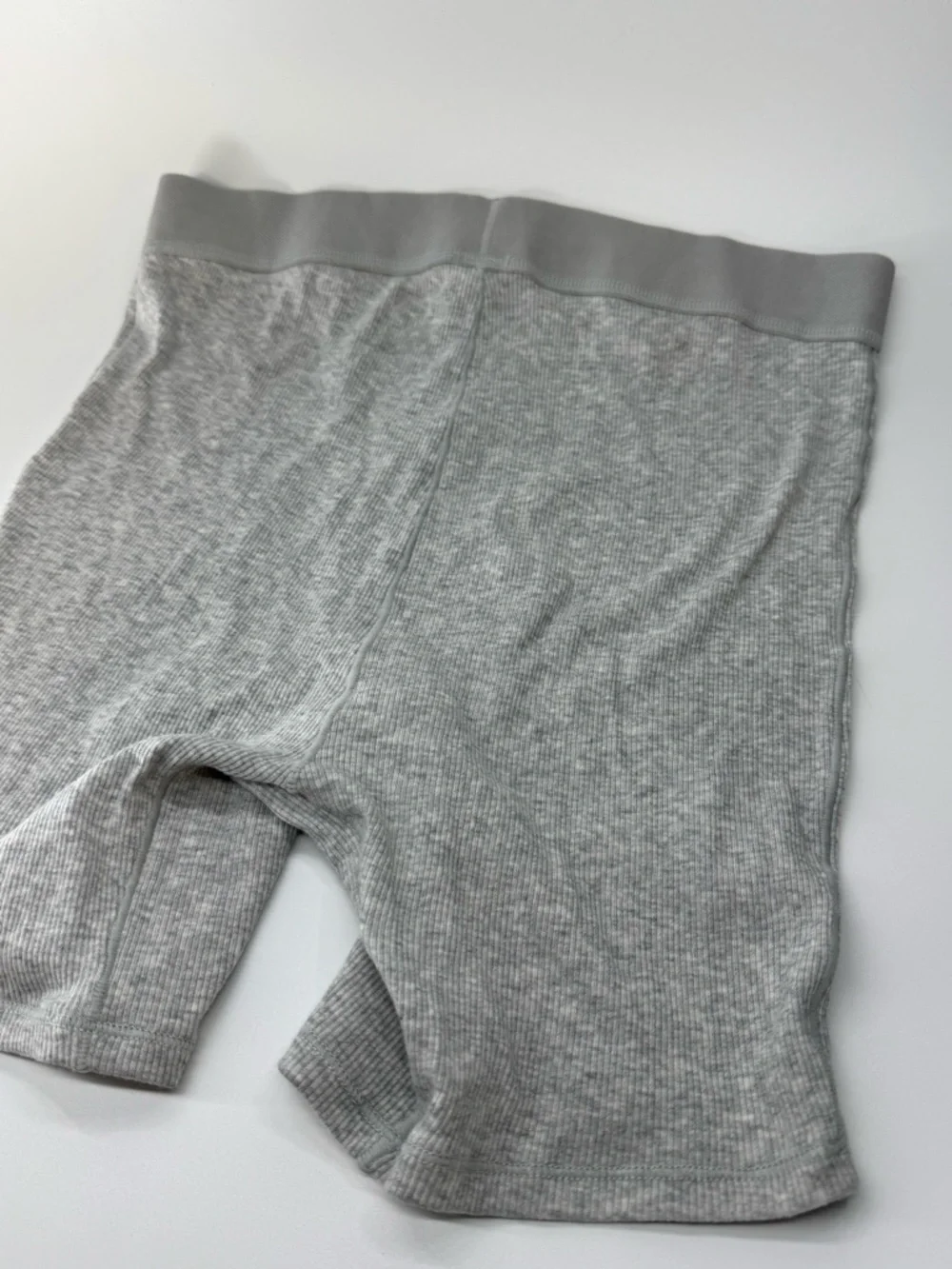 Skims Light Heather Grey Ribbed Boxers NWT Medium - Picture 5 of 8